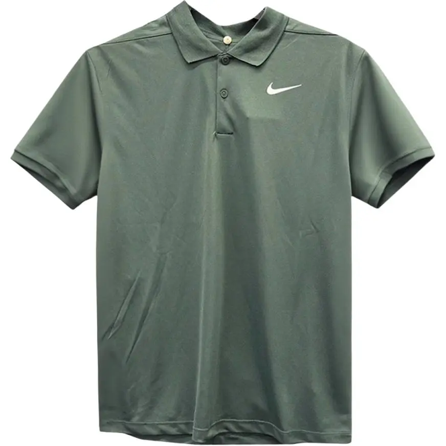 Nike Polo Shirts Men's Green Lapel Moderate Other