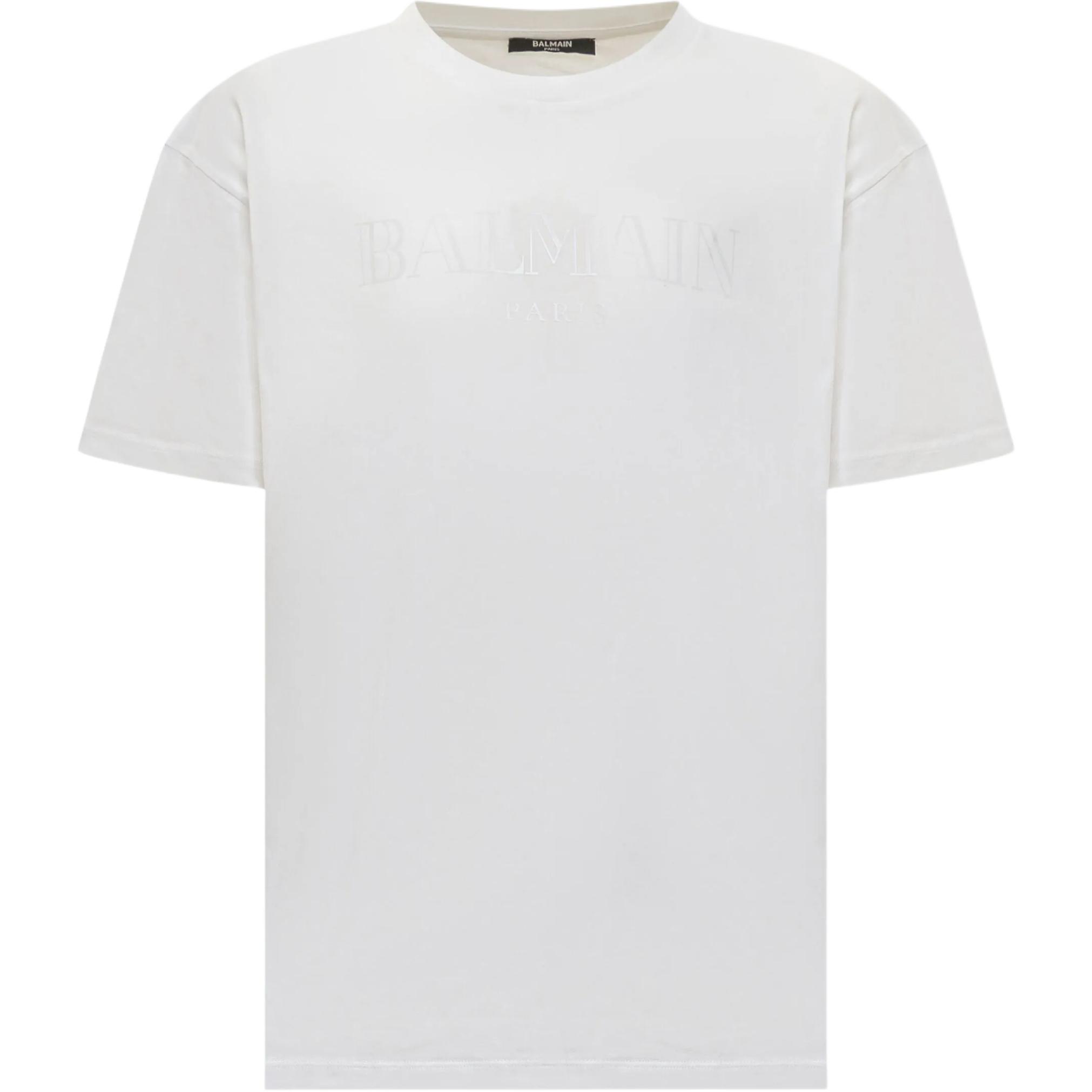 Мужская футболка BALMAIN (белая)