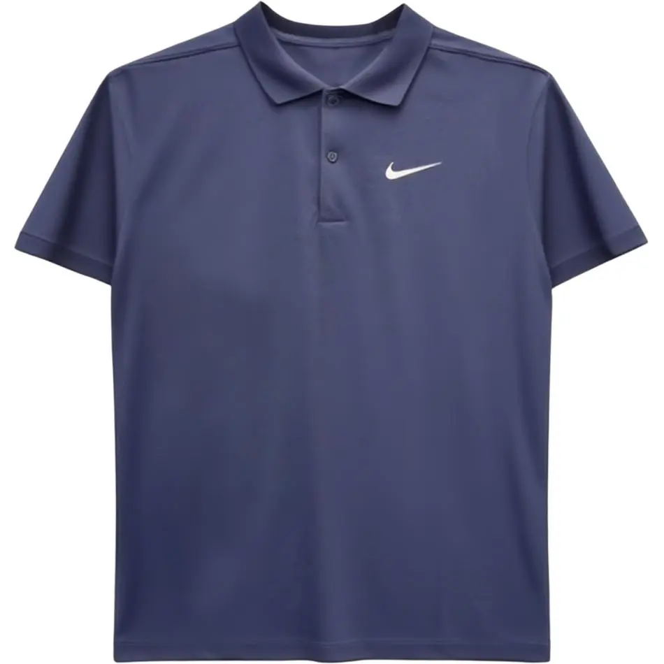Nike Polo Shirts Men's Blue Lapel Moderate Straight Fit