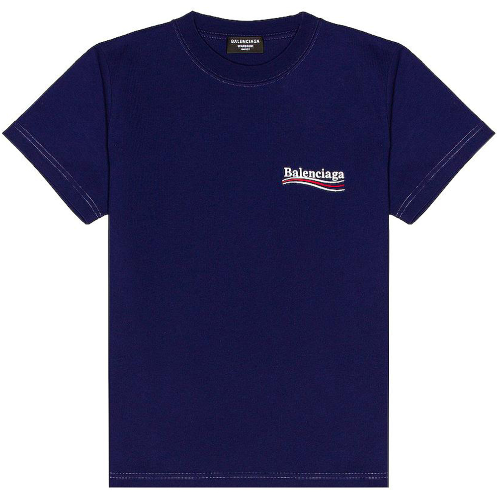 Футболка Balenciaga SS22 Regular (синяя)