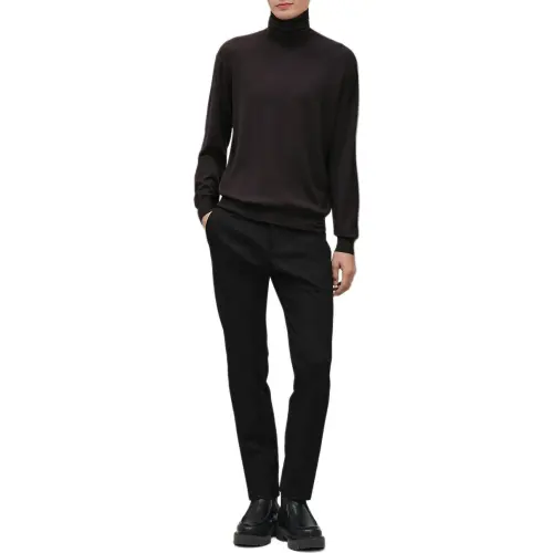 HERMES Sweaters Men's Brown Turtleneck Moderate Other