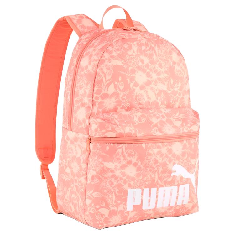 Женский рюкзак PUMA Текстильный с логотипом (бело-розовый)