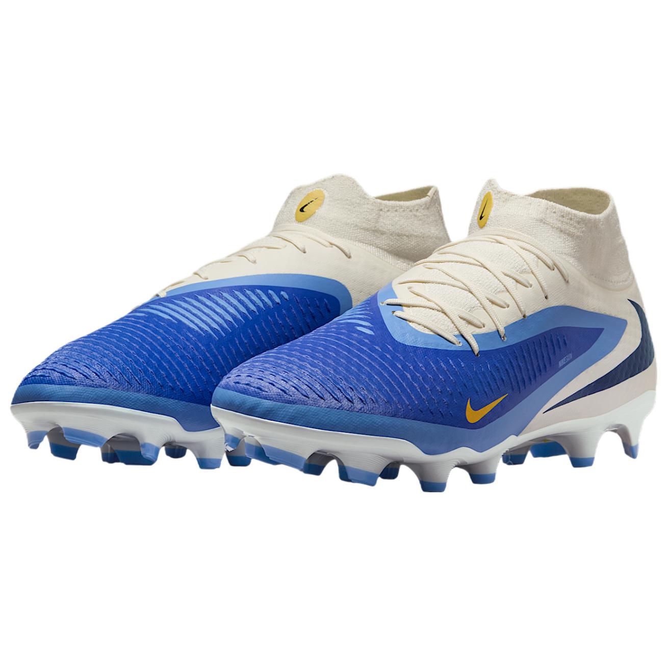 Nike Phantom 6 Abrasion Resistant Breathable Soccer Shoes Unisex Blue