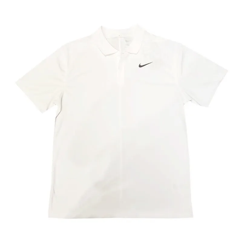 Nike Polo Shirts Men's White Lapel Moderate Straight Fit