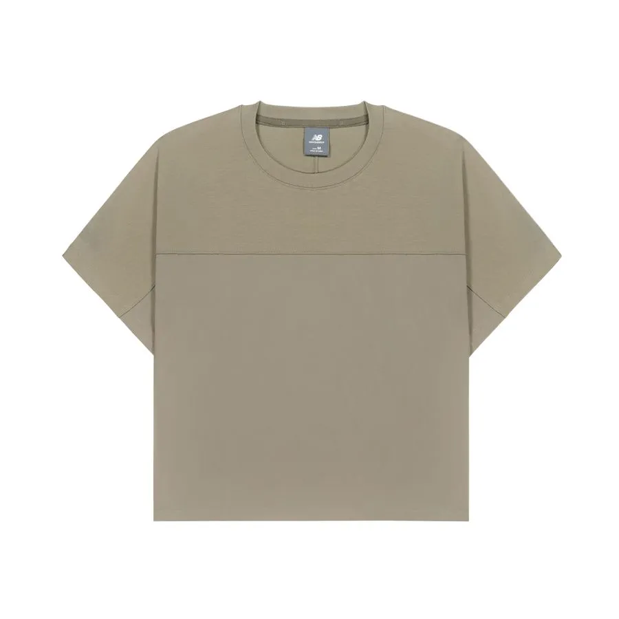 New Balance T-Shirts Women's Yellow Crew Neck Moderate