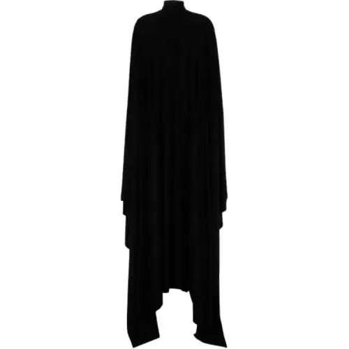 Balenciaga High Neck Semi Fitted Dress