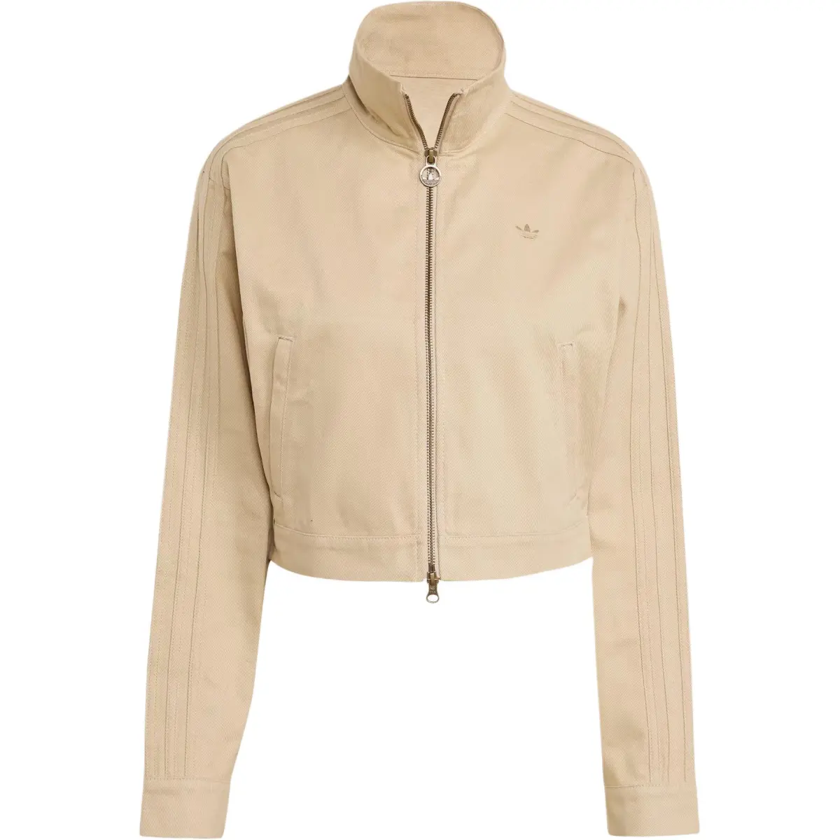 Adidas Originals three-stripe zip-up cropped jacket