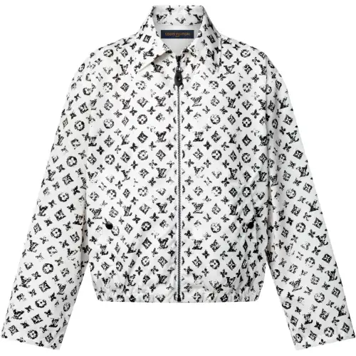 Lv Graphic Monogram Zip Up Jacket