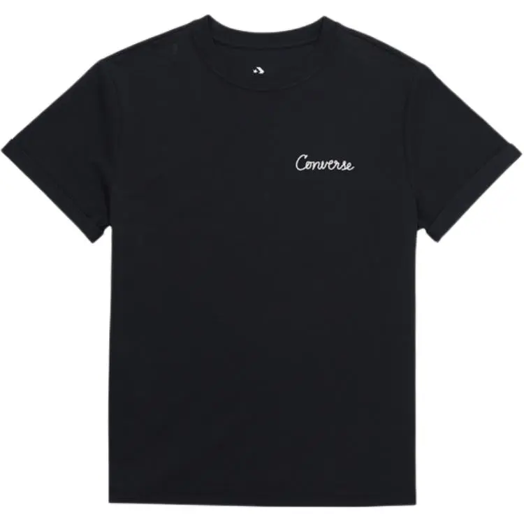 Converse T-Shirts Women's Blue Crew Neck Moderate Other