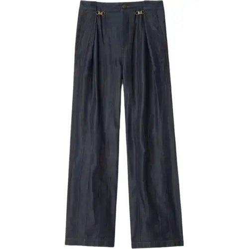 Burberry Jeans Women's Indigo Moderate Wide Leg Pants