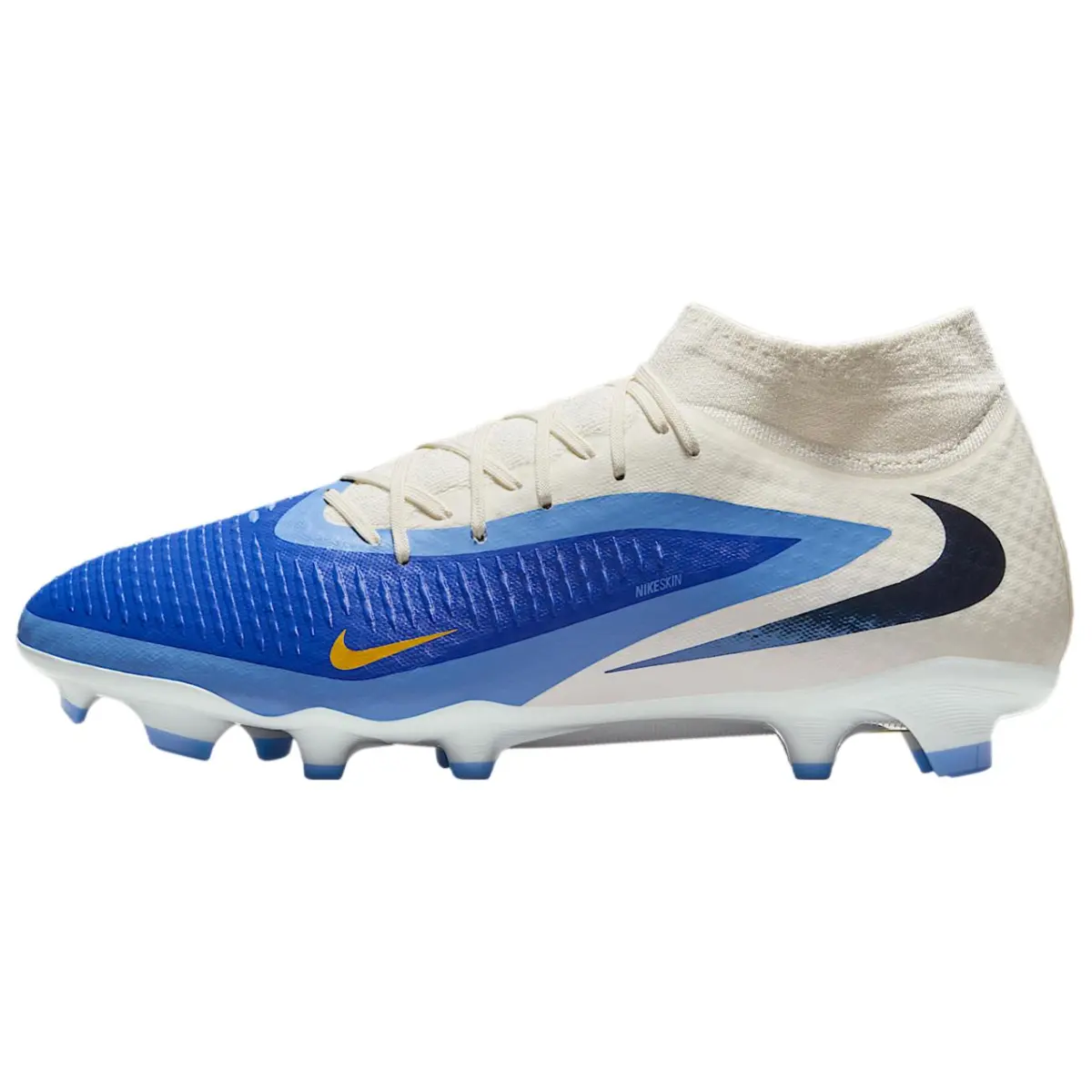Nike Phantom 6 MG Multi Ground FG Firm Ground Artificial Turf Abrasion Resistant Breathable Soccer Shoes Unisex Blue