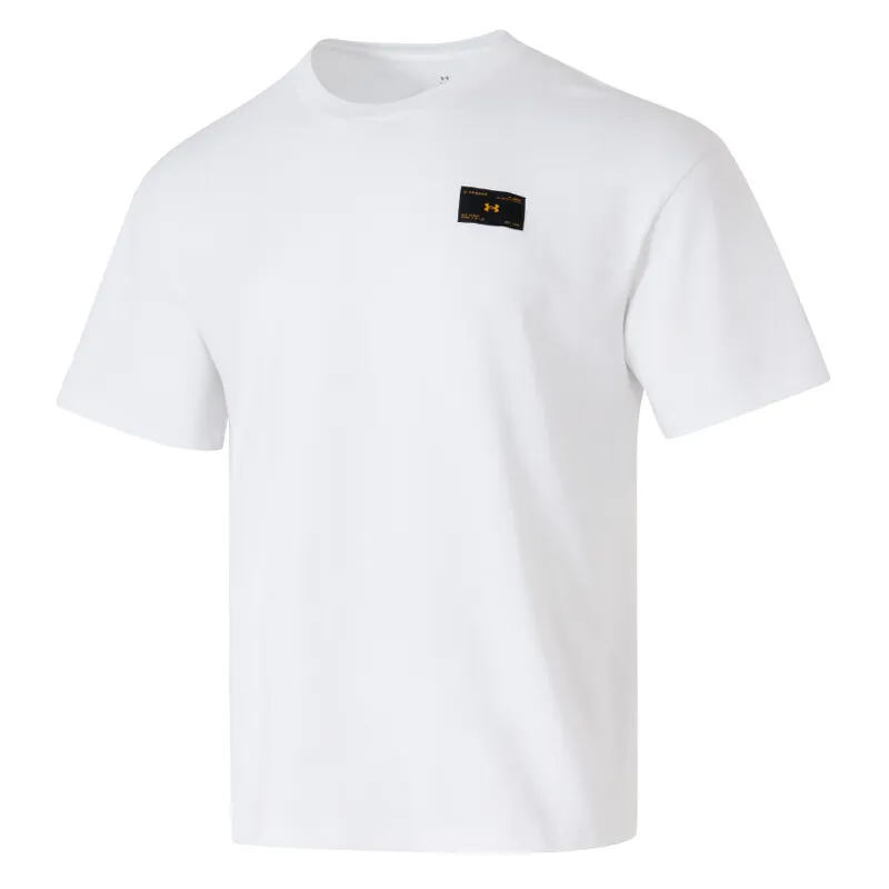 Under Armour T-Shirts Men's White Crew Neck Moderate