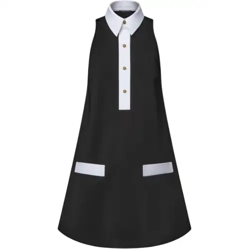 Lv Technical Gabardine Polo Dress