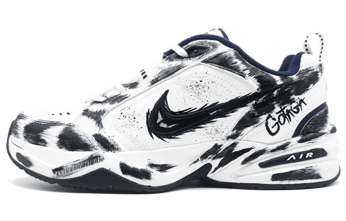 Nike Air Monarch 4 Low top Chunky Sneakers Men's White Black