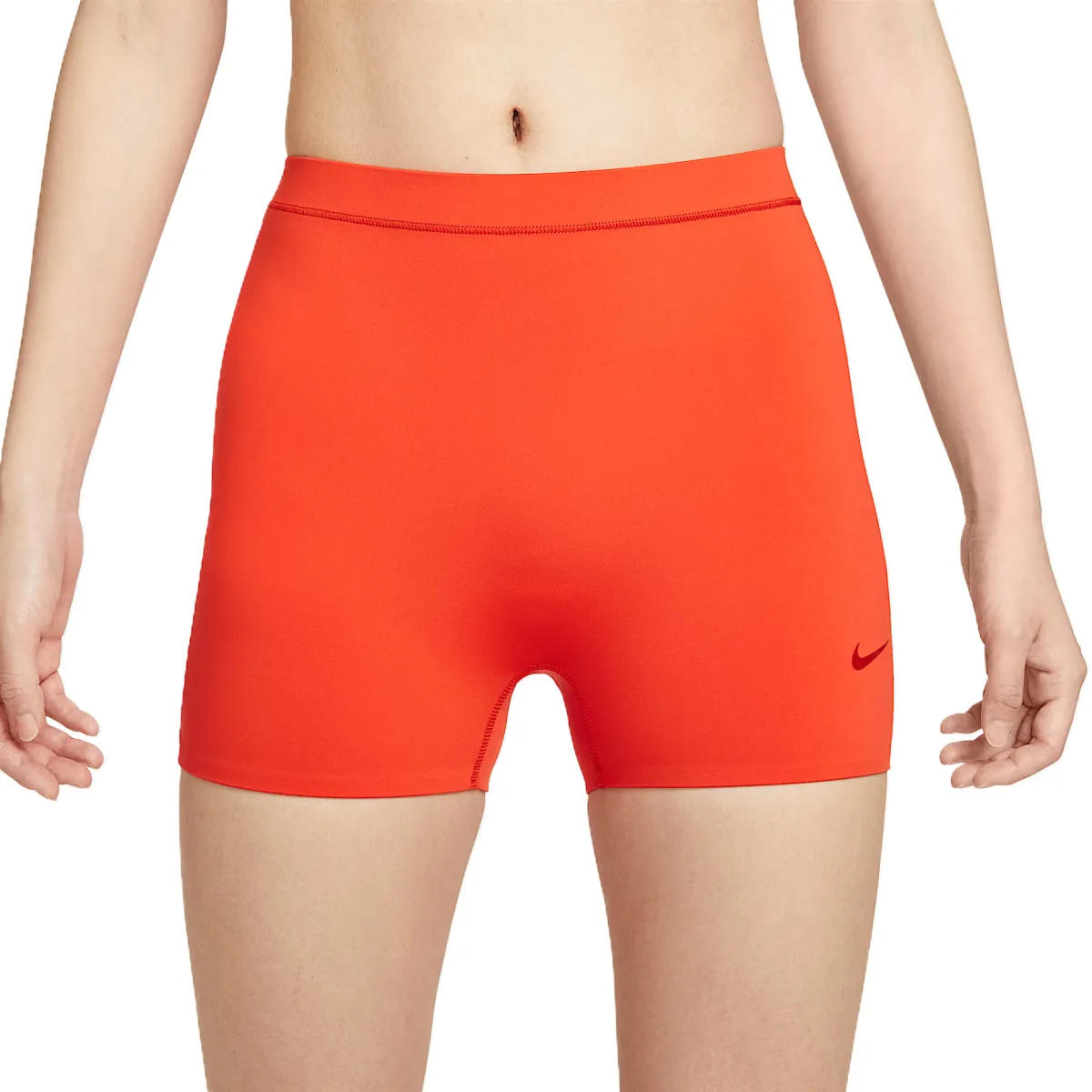 Nike Swoosh Sports Shorts Women's Red Orange