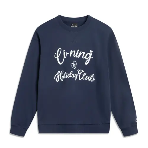 Li Ning Sports Life Collection Sweatshirt Women's Dark Iris Blue