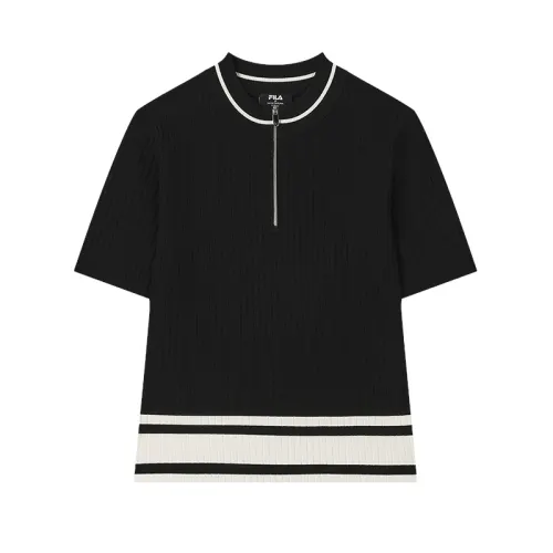 FILA Knitwear Women's Jet Black Crew Neck Moderate Other