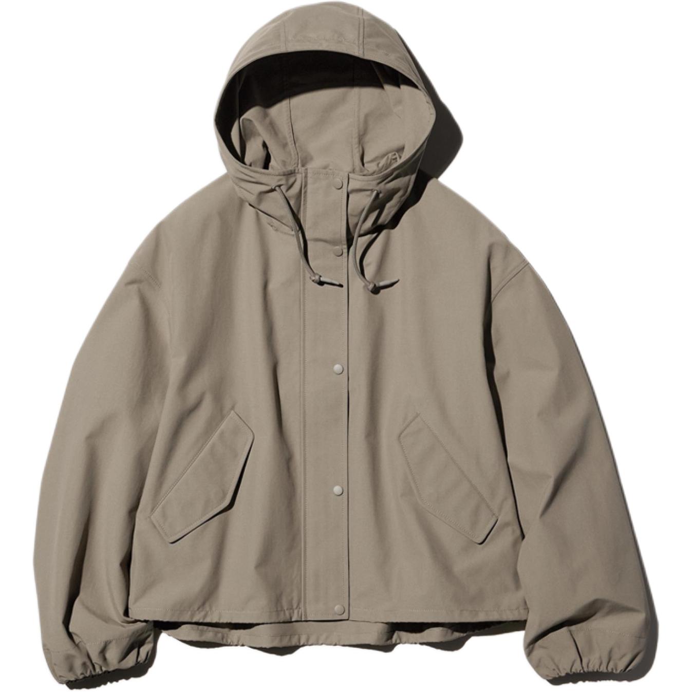 Женская куртка UNIQLO Hooded Jacket (бежевая)