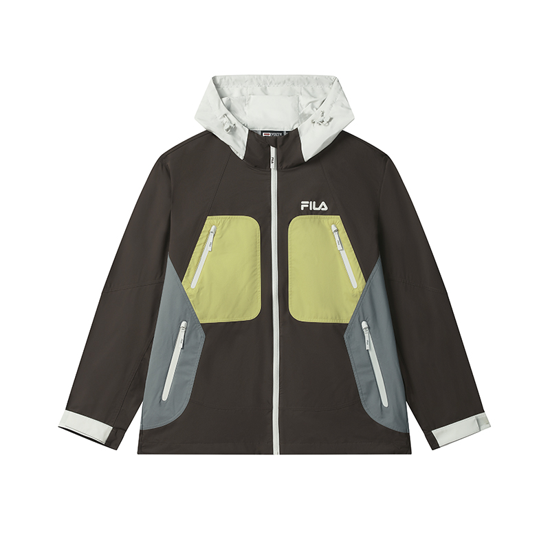FILA ORIGINALE Jackets Men's Dark Earth Tone Hooded Moderate Other