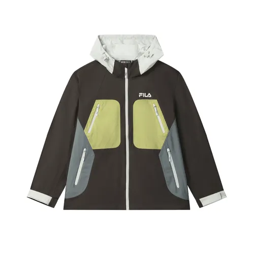 FILA ORIGINALE Jackets Men's Dark Earth Tone Hooded Moderate Other