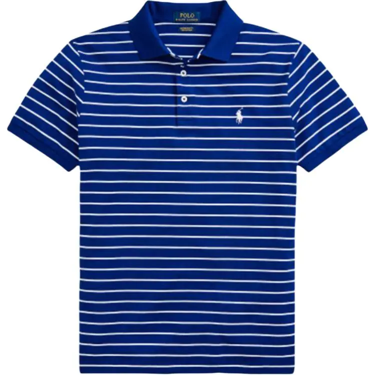 Polo Ralph Lauren SS24 Polo Shirt Custom Slim Fit Men's Blue