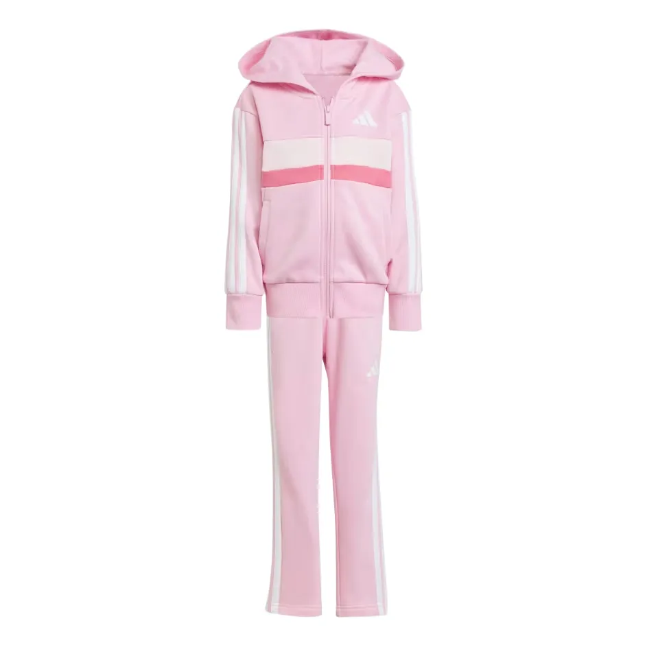 Adidas Casual Sportswear ESSENTIALS Seasonal Tiberio Fleece Track Suit Kids 2 Piece Set Children Aged 3 7 Years Old