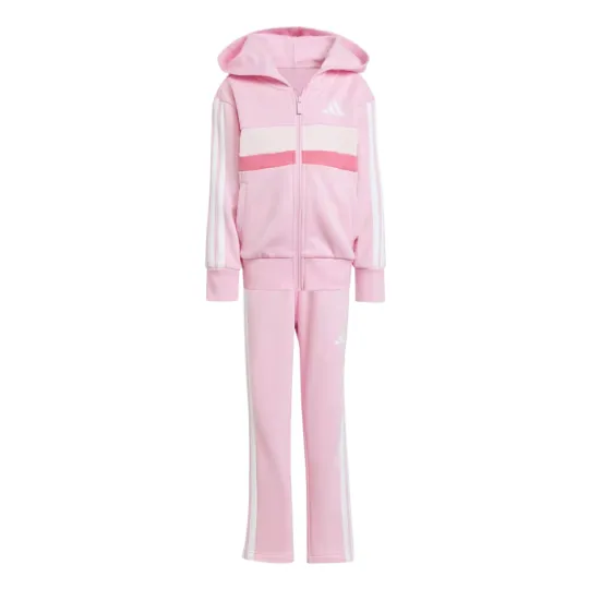 Adidas Casual Sportswear ESSENTIALS Seasonal Tiberio Fleece Track Suit Kids 2 Piece Set Children Aged 3 7 Years Old