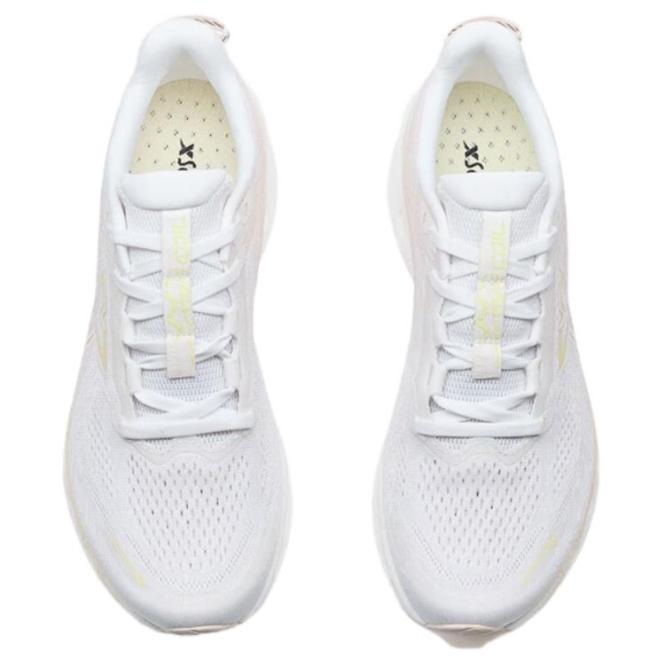 XTEP Cushioning Spin 12 Running Shoes Women’s Low Top Classic White, Pure Pink