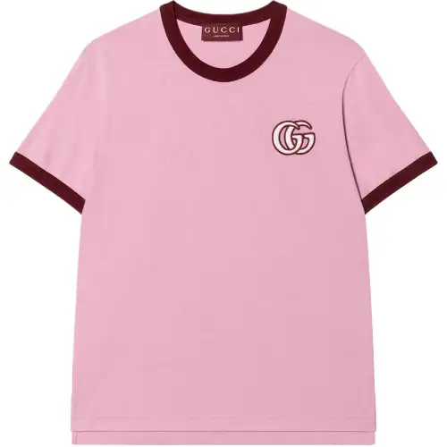 GUCCI Embroidered Jersey T Shirt