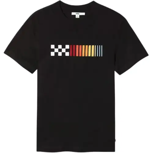 Vans T Shirts Women's Black Crew Neck Moderate Straight Fit