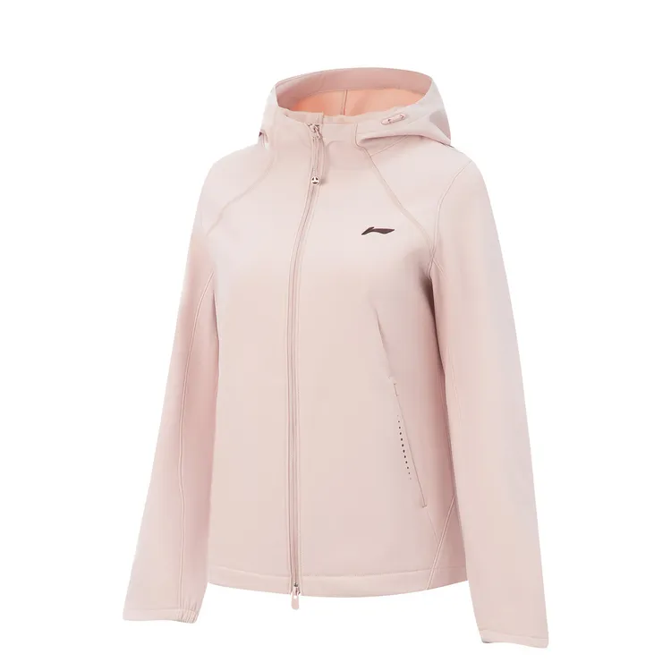 Li Ning Fitness Series Trench Coat Women's Light Blush Pink