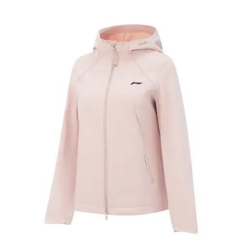 Li Ning Fitness Series Trench Coat Women's Light Blush Pink