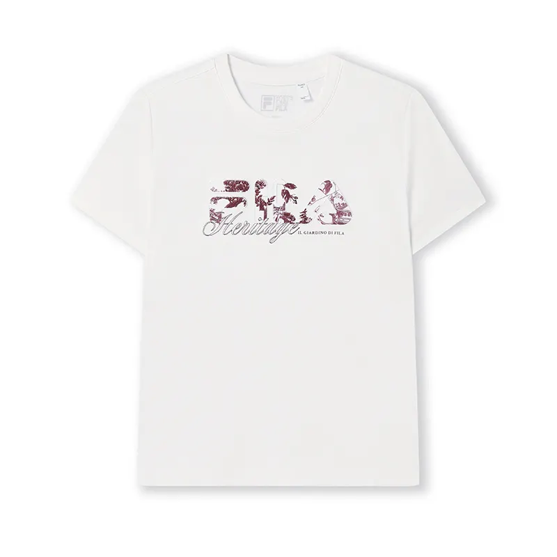 FILA Heritage T Shirt Women's Cloud White