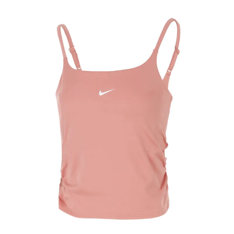 Nike Swoosh Tank Tops Women's Pink U-neck Moderate Other