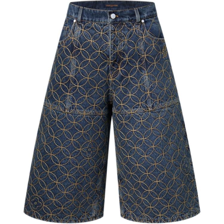 Мужские шорты Louis Vuitton x Nigo (синие)