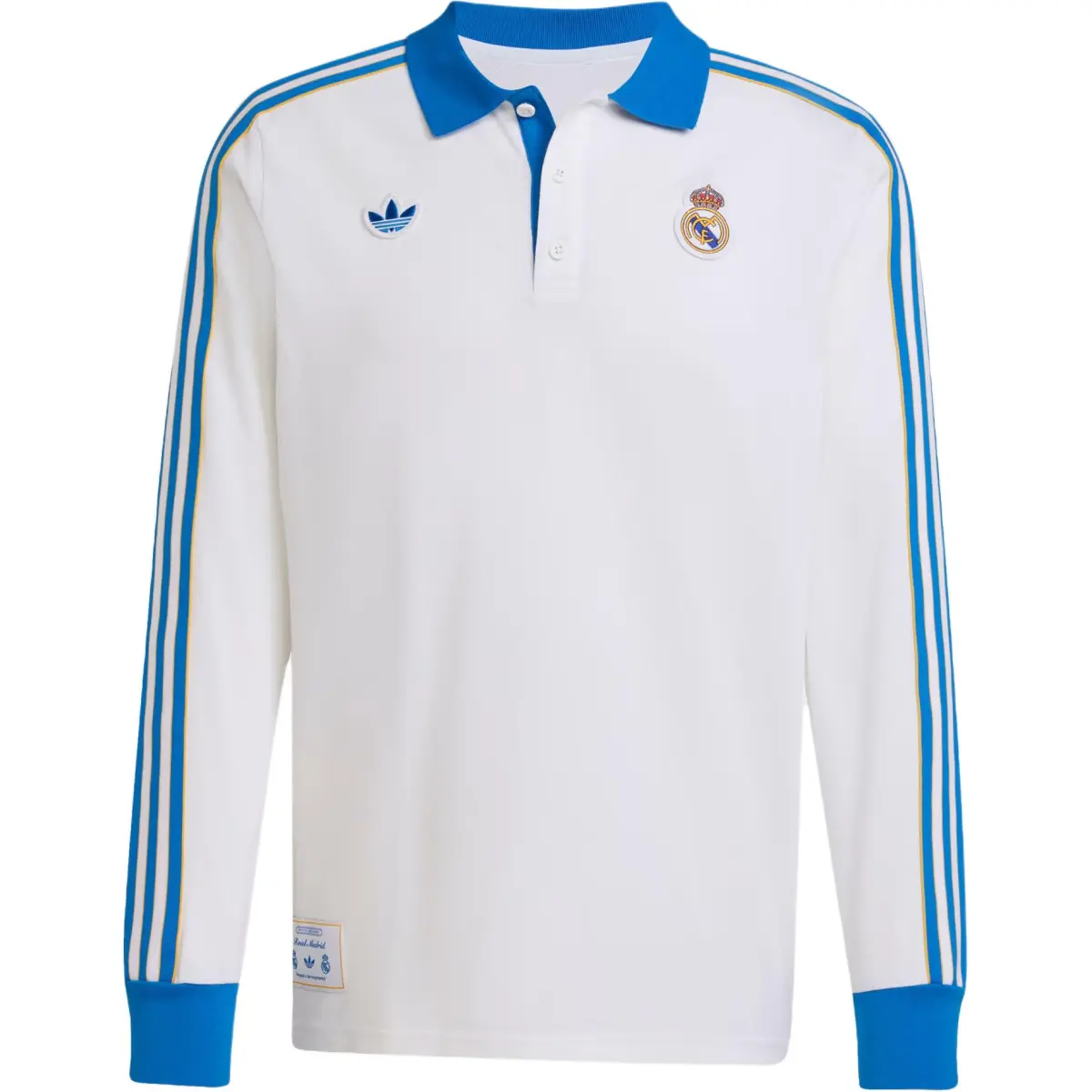 Adidas Originals Real Madrid Terrace Icons Long Sleeve Polo Shirt Polo Shirt Men's