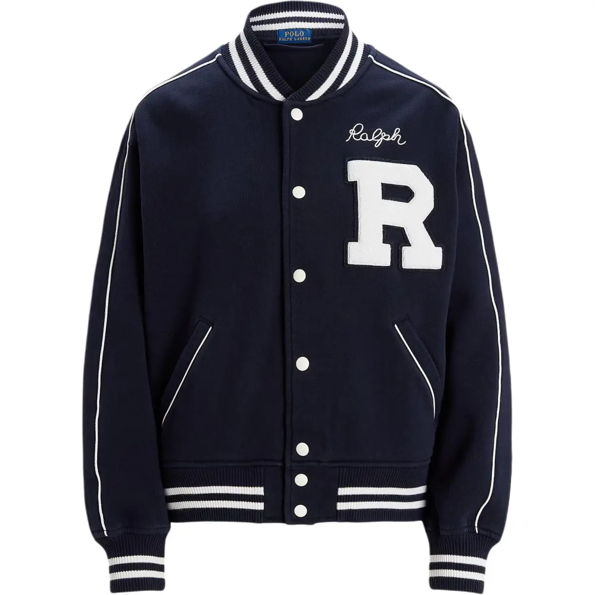 Polo Ralph Lauren logo-appliqué striped-detail jacket