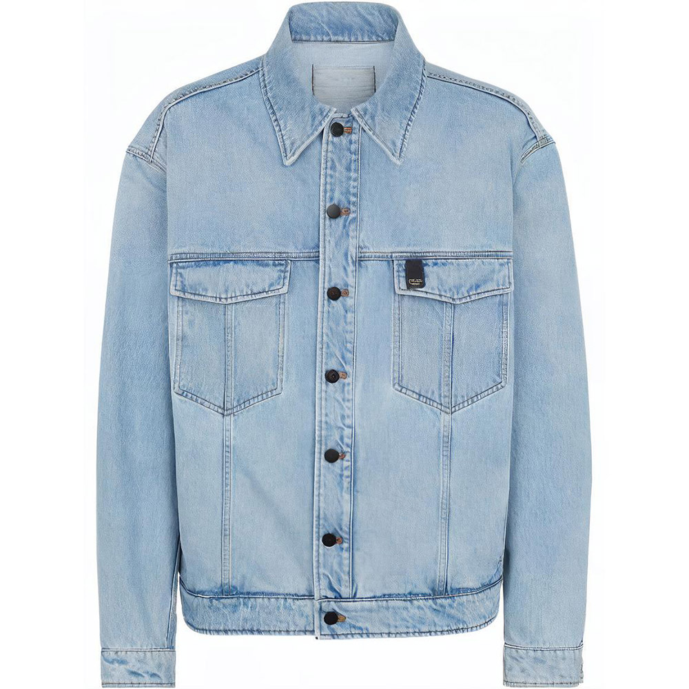 Мужская куртка Fendi Denim Jacket (голубая)