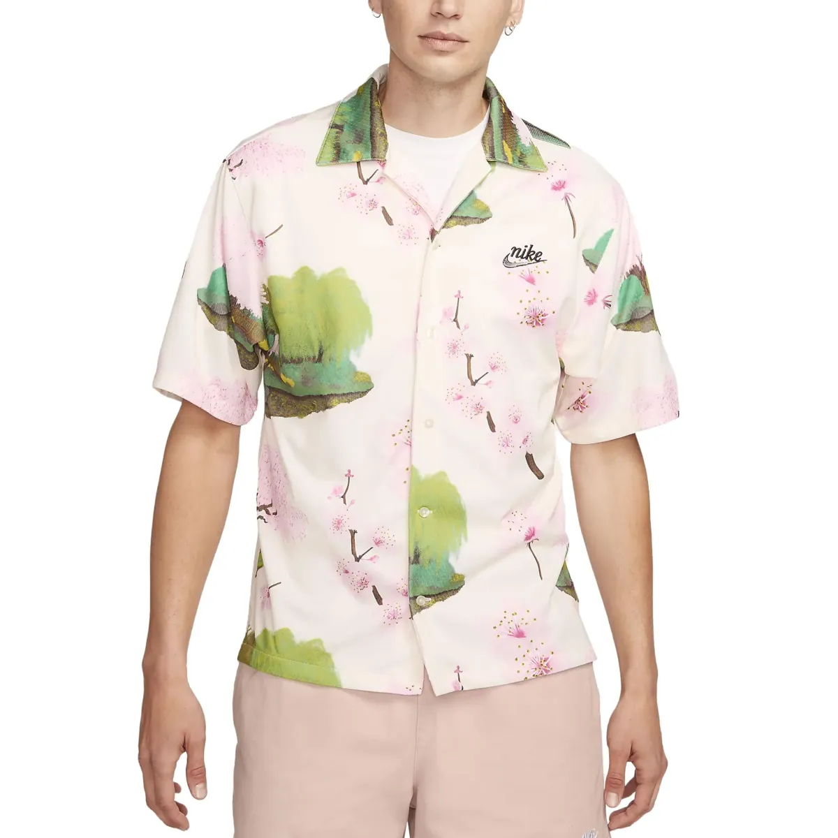 Nike Shirts Men's Pink Moderate Straight Fit