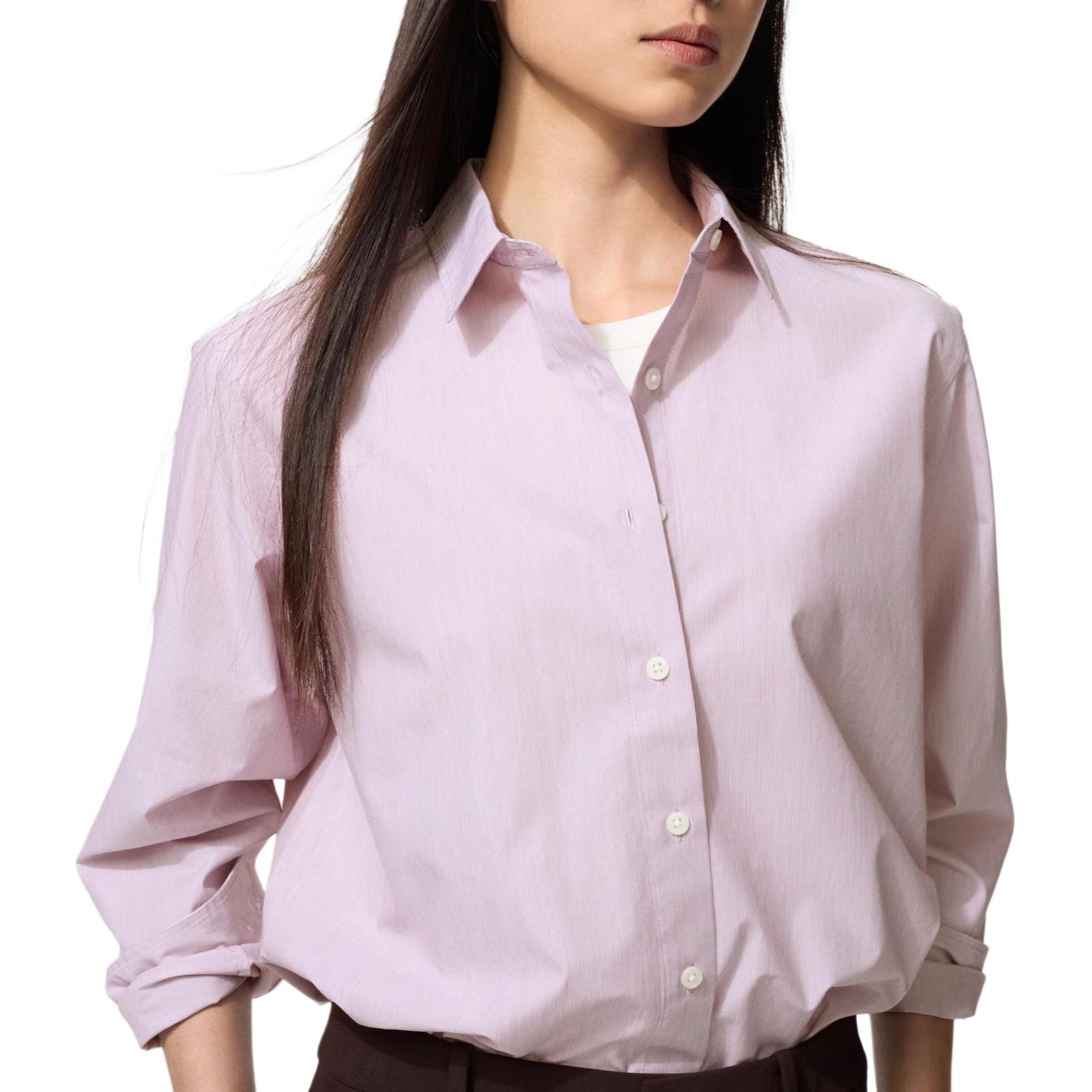 Женская рубашка UNIQLO (розовая)