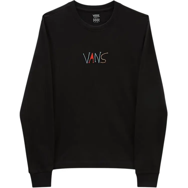 Vans Set in Sleeve T Shirt Women's Black