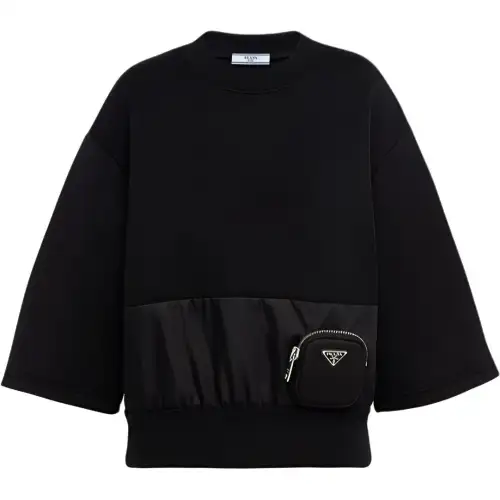 PRADA T Shirts Women's Black Crew Neck Moderate