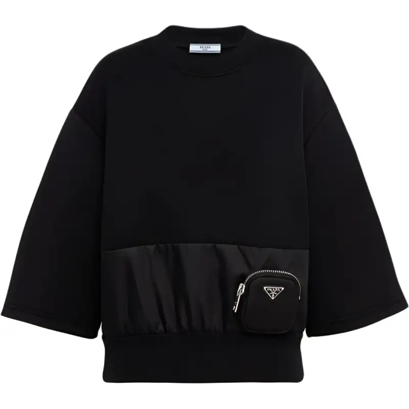 PRADA T Shirts Women's Black Crew Neck Moderate