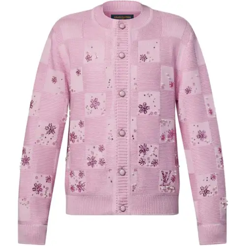 Louis Vuitton Damier Embroidered Cardigan