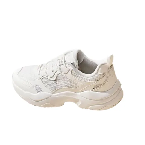 Anta Life Collection Cushioning Slip Resistant Breathable Low top Chunky Sneakers Women's Papyrus White