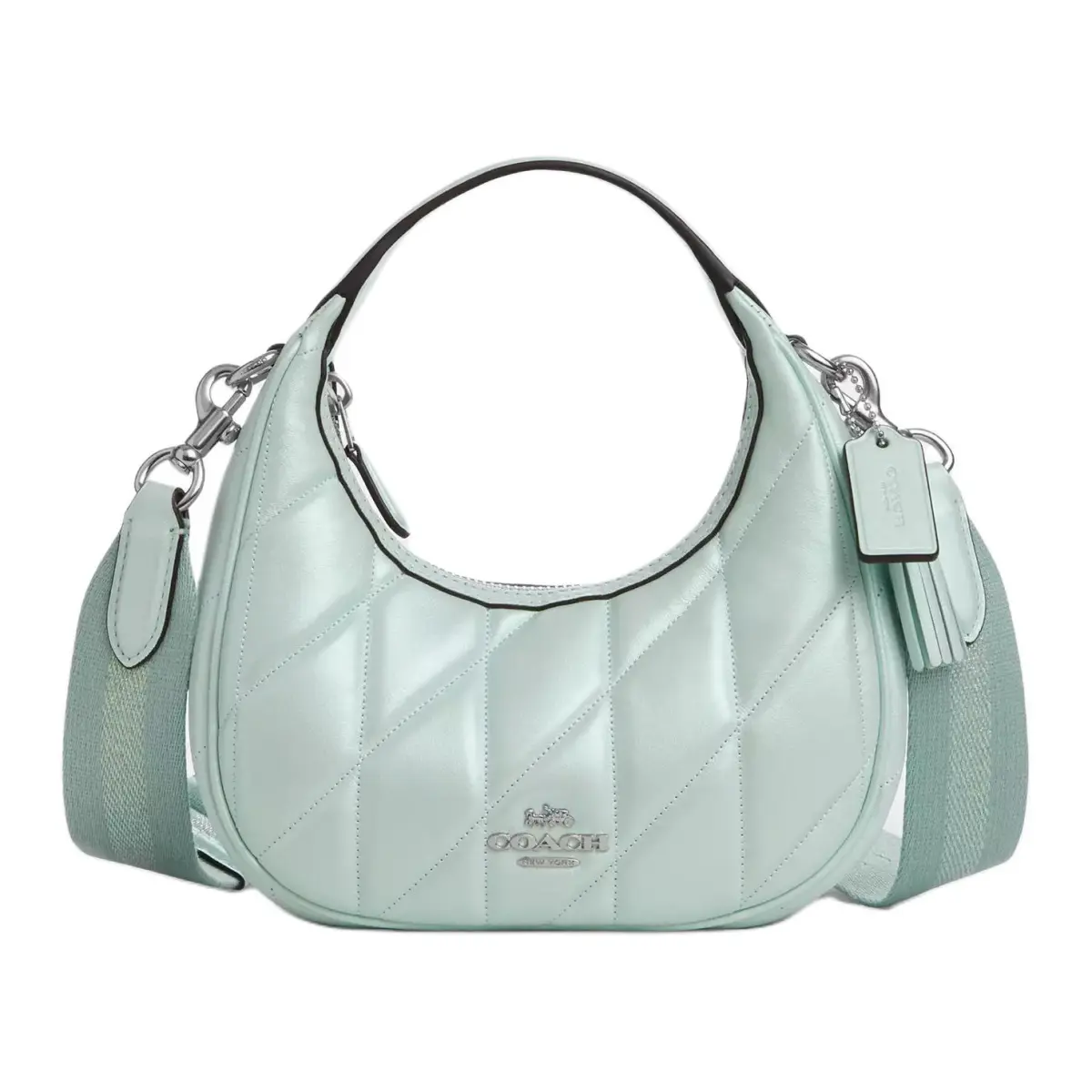COACH CARMEN Leather Handbag Small Women's Blue