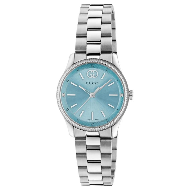Женские часы Gucci G-Timeless (синие)