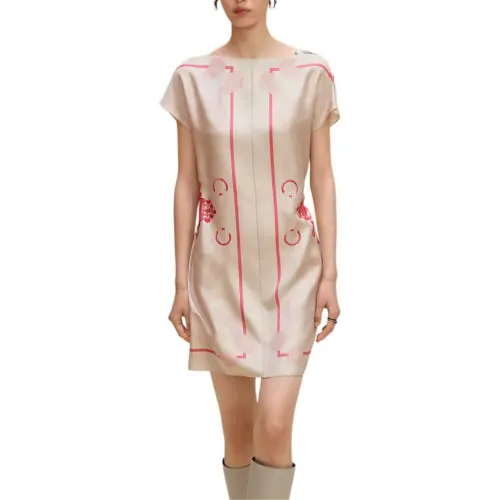 HERMES FW25 Short Sleeved Dress Women's