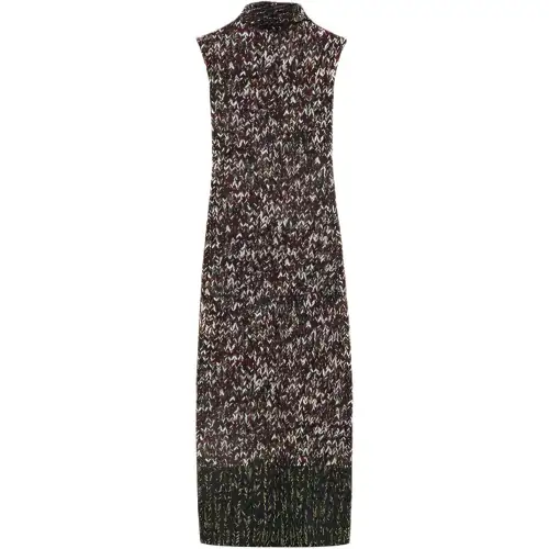 LOEWE Tube Dress 'Khaki Green/Multicolor'