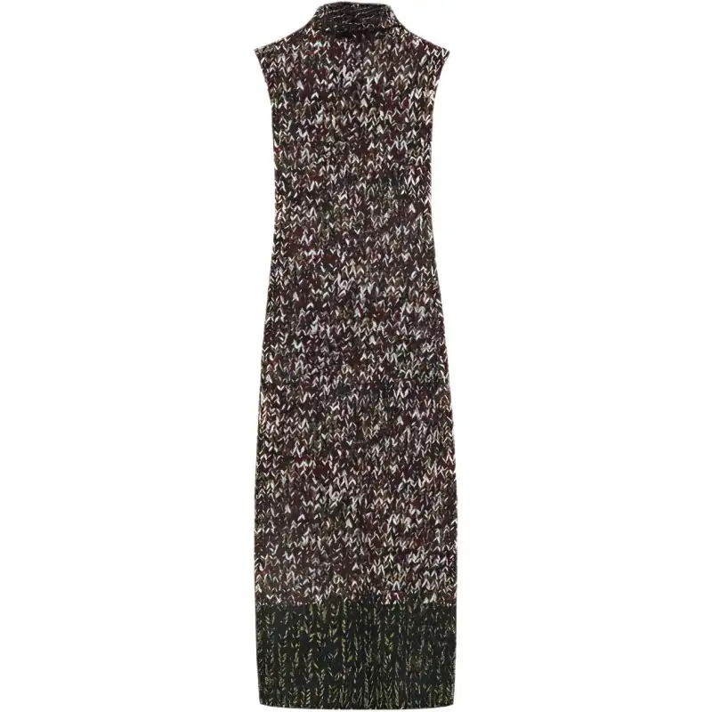 LOEWE Tube Dress 'Khaki Green/Multicolor'